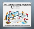 To Become JAVA Programmer Obtain JAVA Summer Training Progra